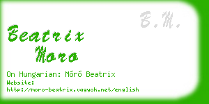 beatrix moro business card