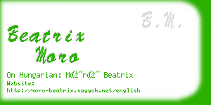 beatrix moro business card